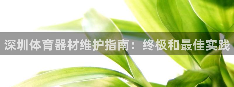 極悅平臺注冊：深圳體育器材維護(hù)指南：終極和最佳實(shí)踐